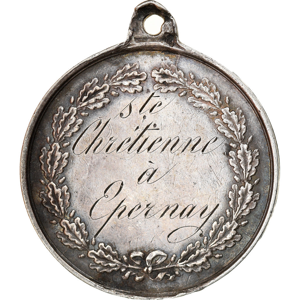 Frankrijk, Medaille, Société Chrétienne d'Epernay, Religions & beliefs, ZF+