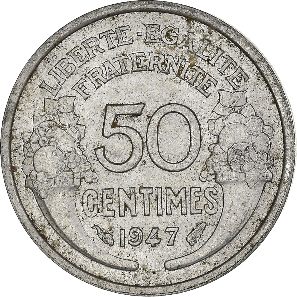 Münze, Frankreich, 50 Centimes, 1947
