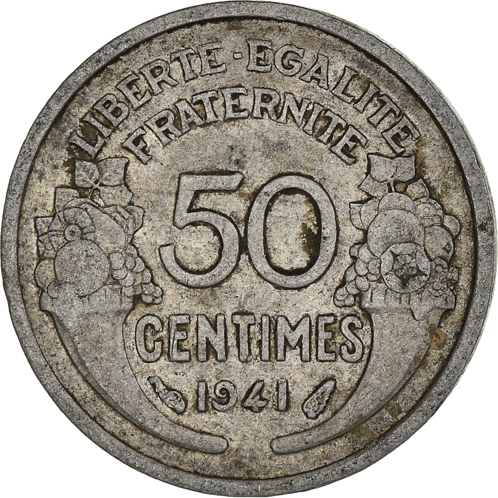 Coin, France, 50 Centimes, 1941