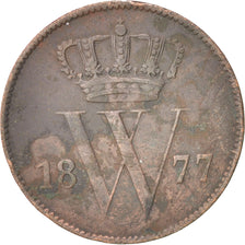 Coin, Netherlands, William III, Cent, 1877, VF(20-25), Copper, KM:100