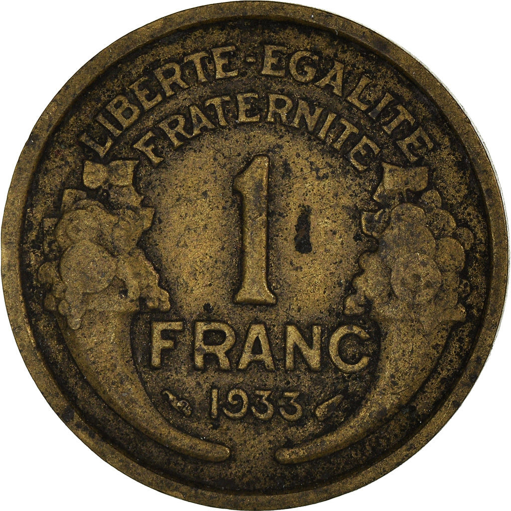 Munten, Frankrijk, Franc, 1933