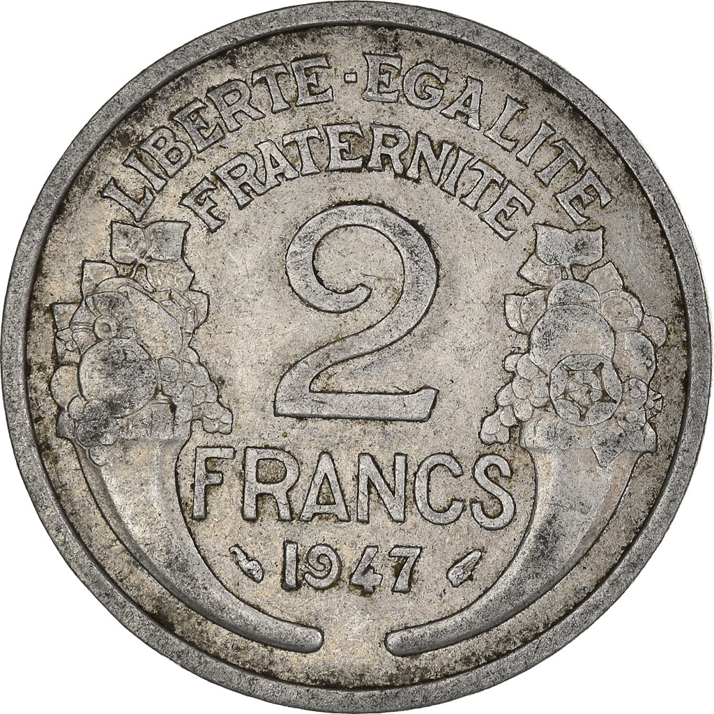 Moneta, Francja, 2 Francs, 1947