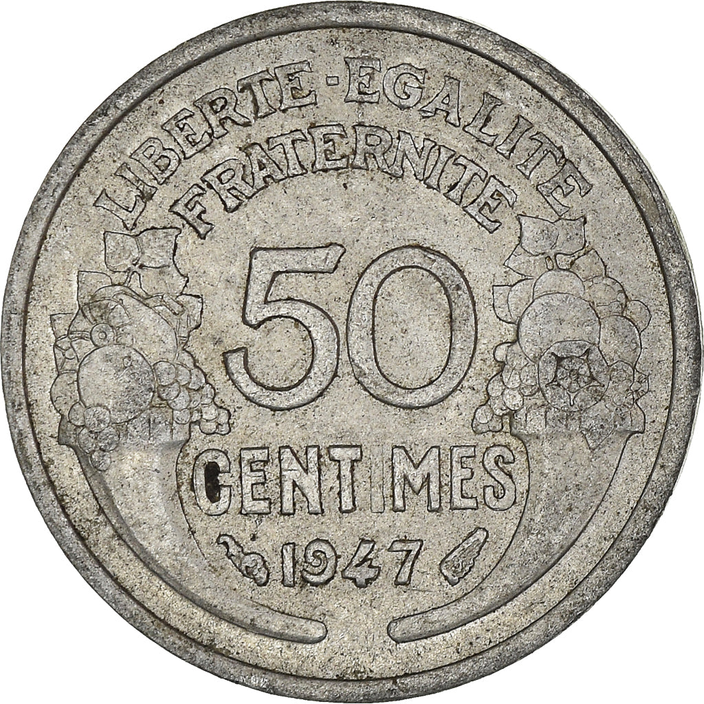 Münze, Frankreich, 50 Centimes, 1947