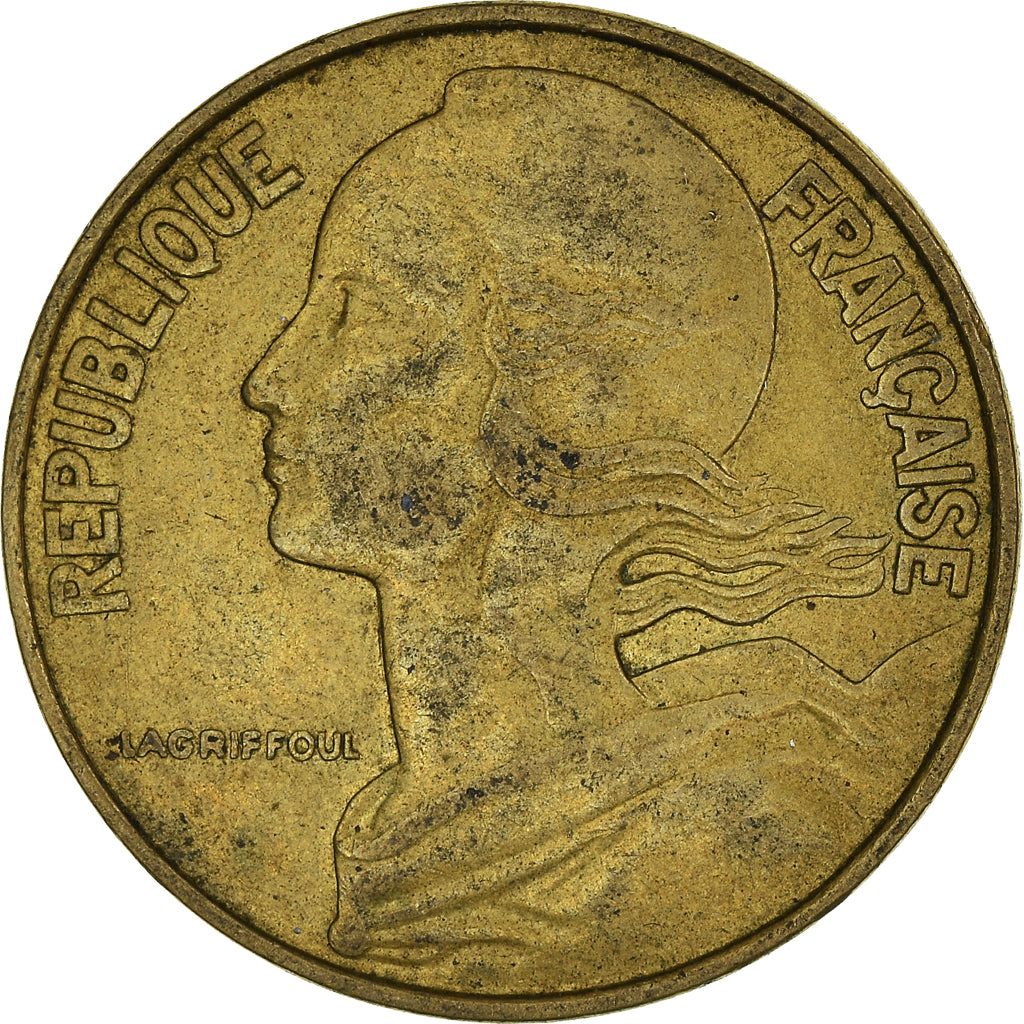 Moeda, França, 20 Centimes, 1969