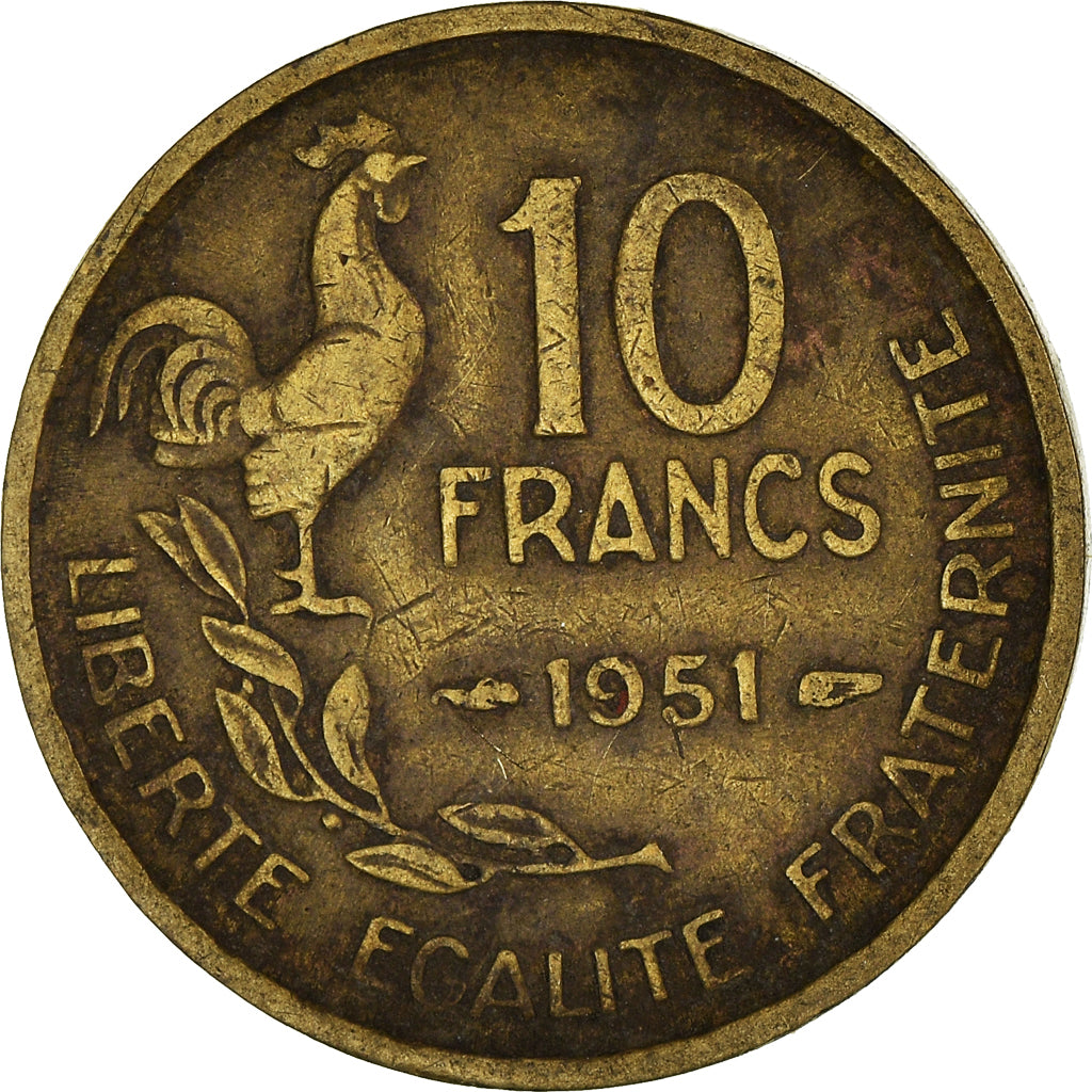 Moneta, Francja, 10 Francs, 1951