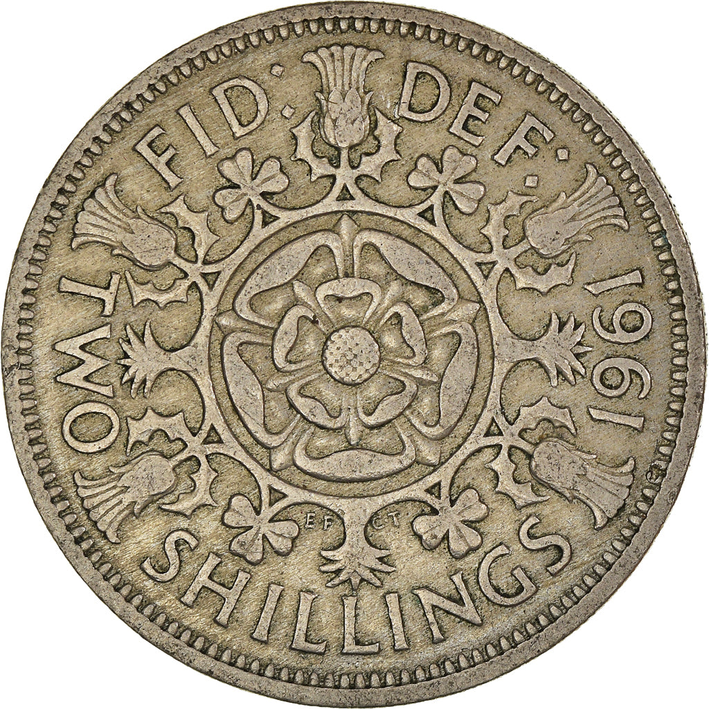 Moneta, Wielka Brytania, Florin, Two Shillings, 1961