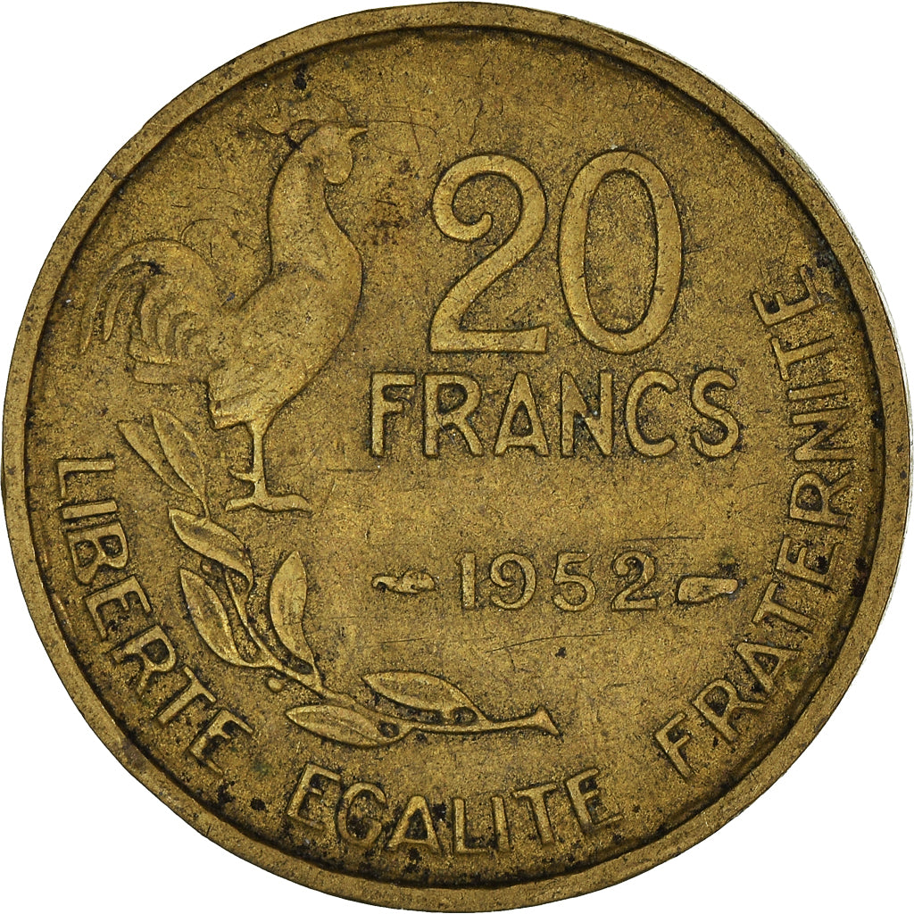 Moneta, Francja, 20 Francs, 1952