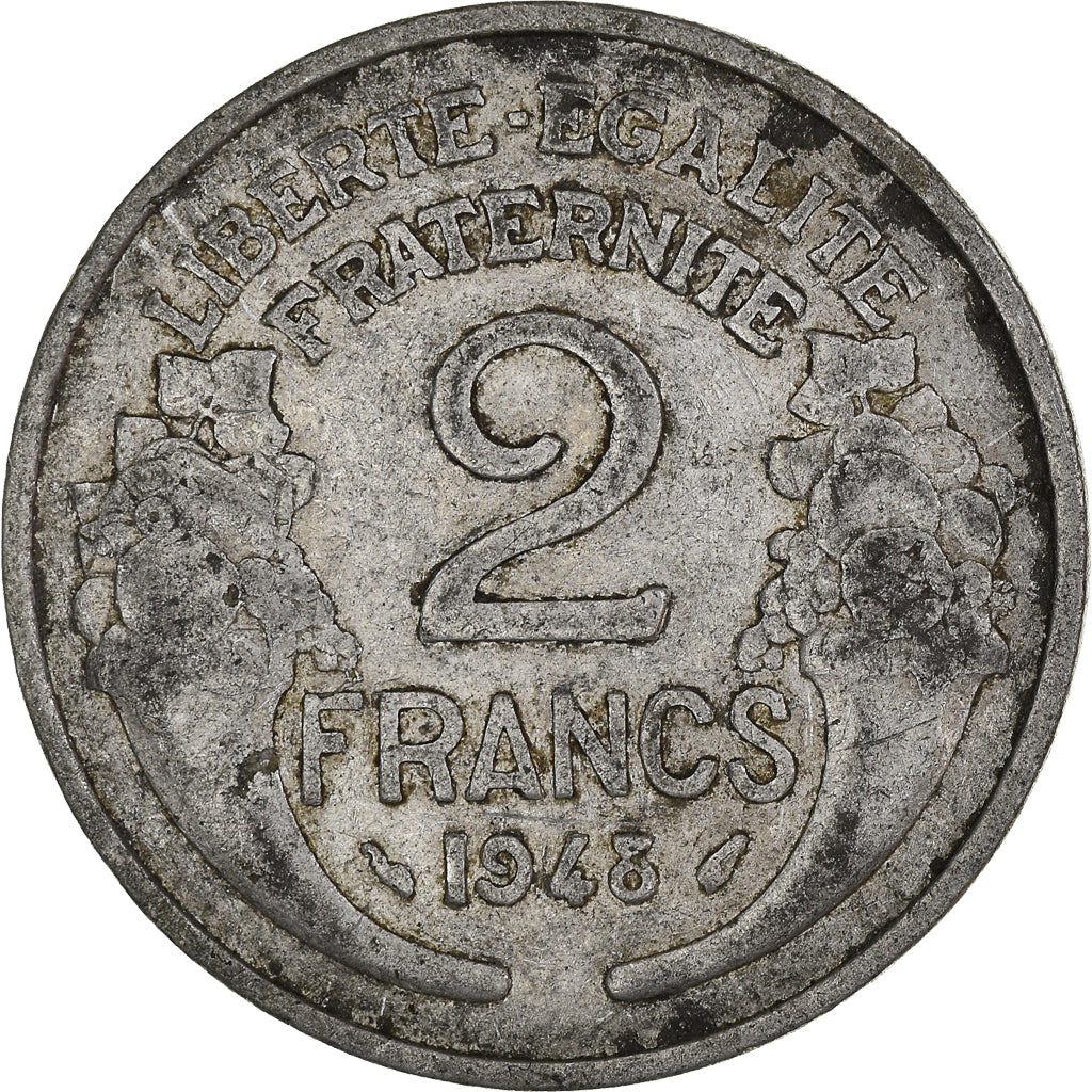 Moneta, Francia, 2 Francs, 1948