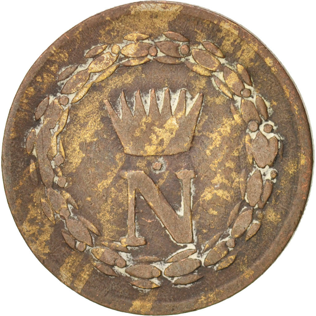 ITALIAN STATES, KINGDOM OF NAPOLEON, Napoleon I, 10 Centesimi, 1811, Milan, V...