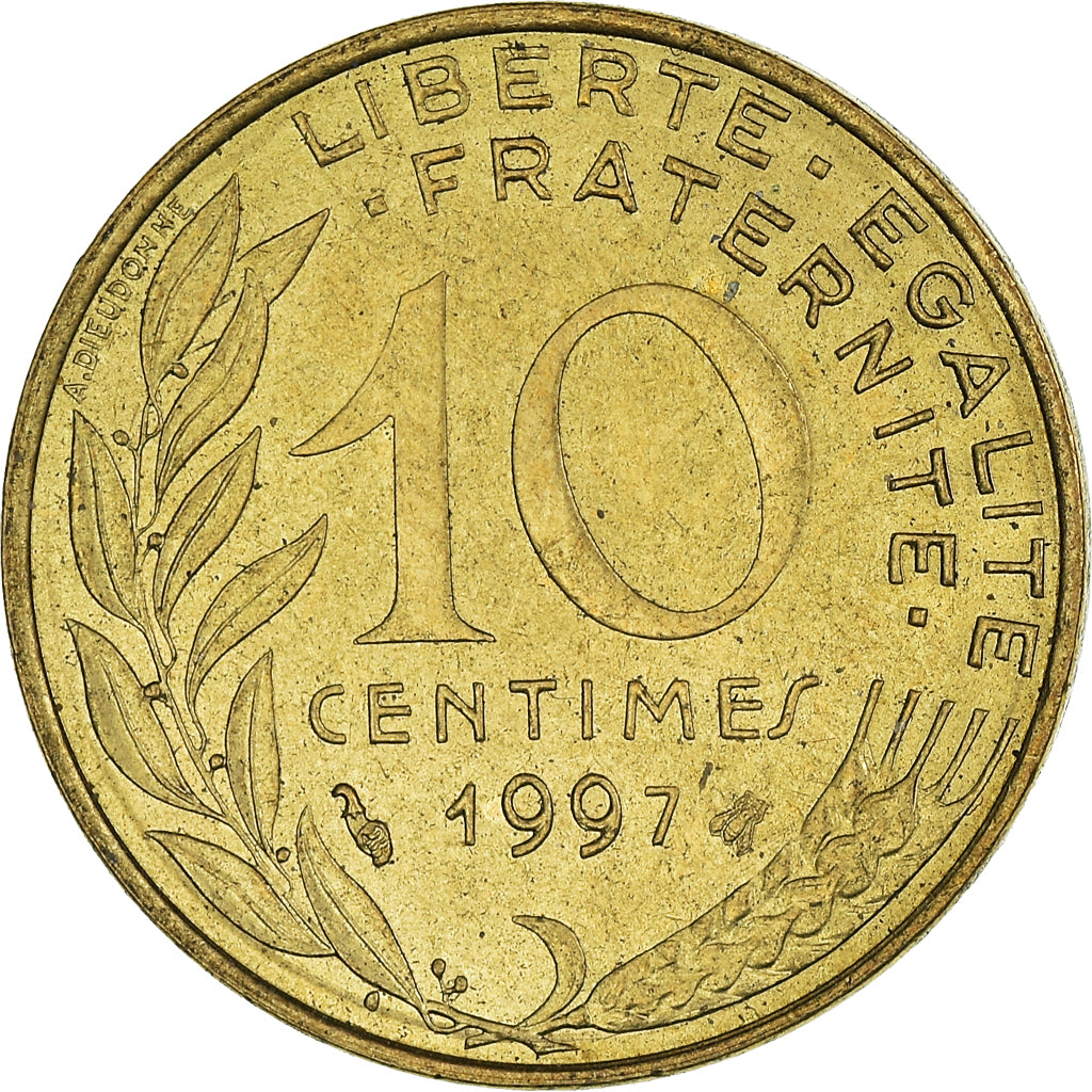 Coin, France, 10 Centimes, 1997