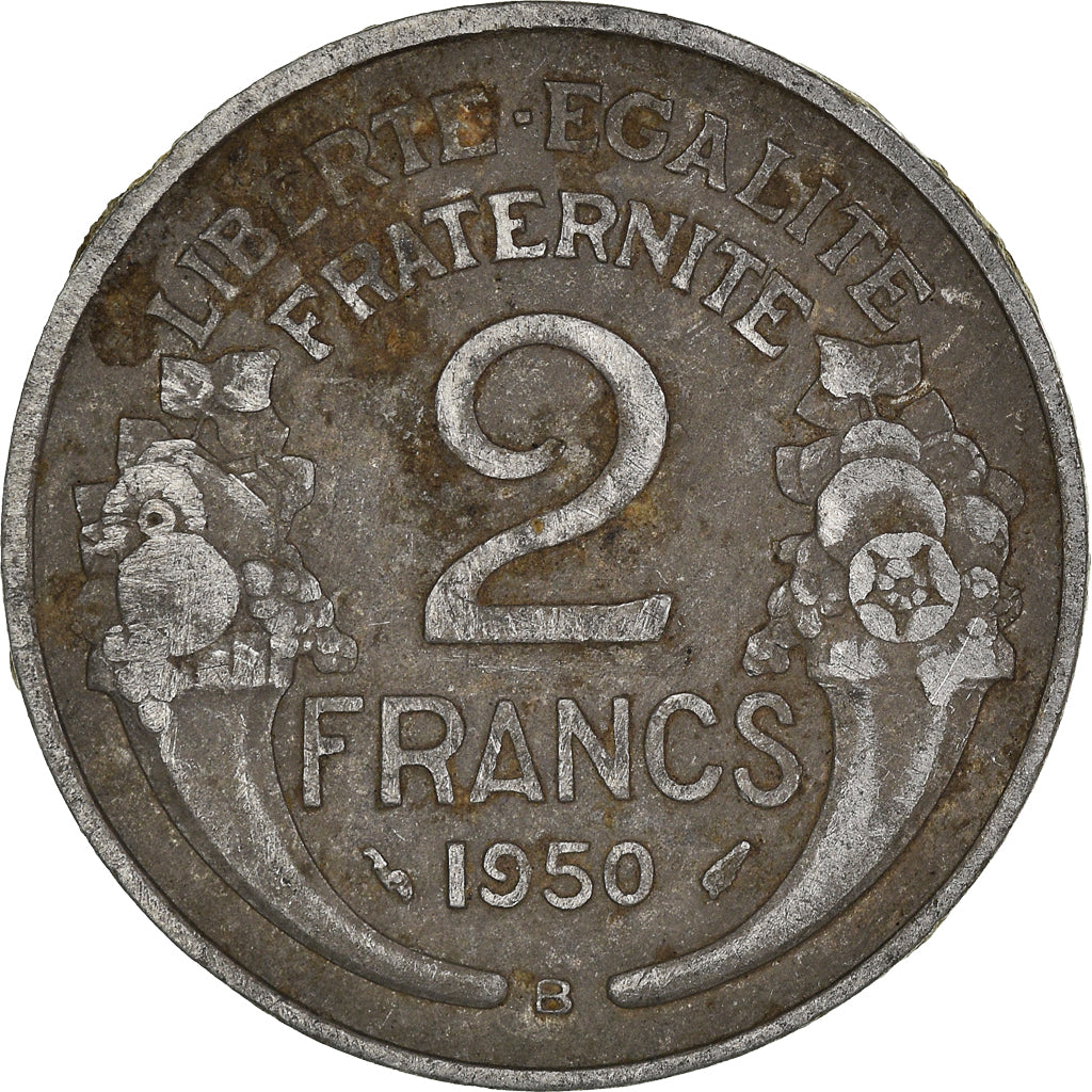 Moneta, Francia, 2 Francs, 1950