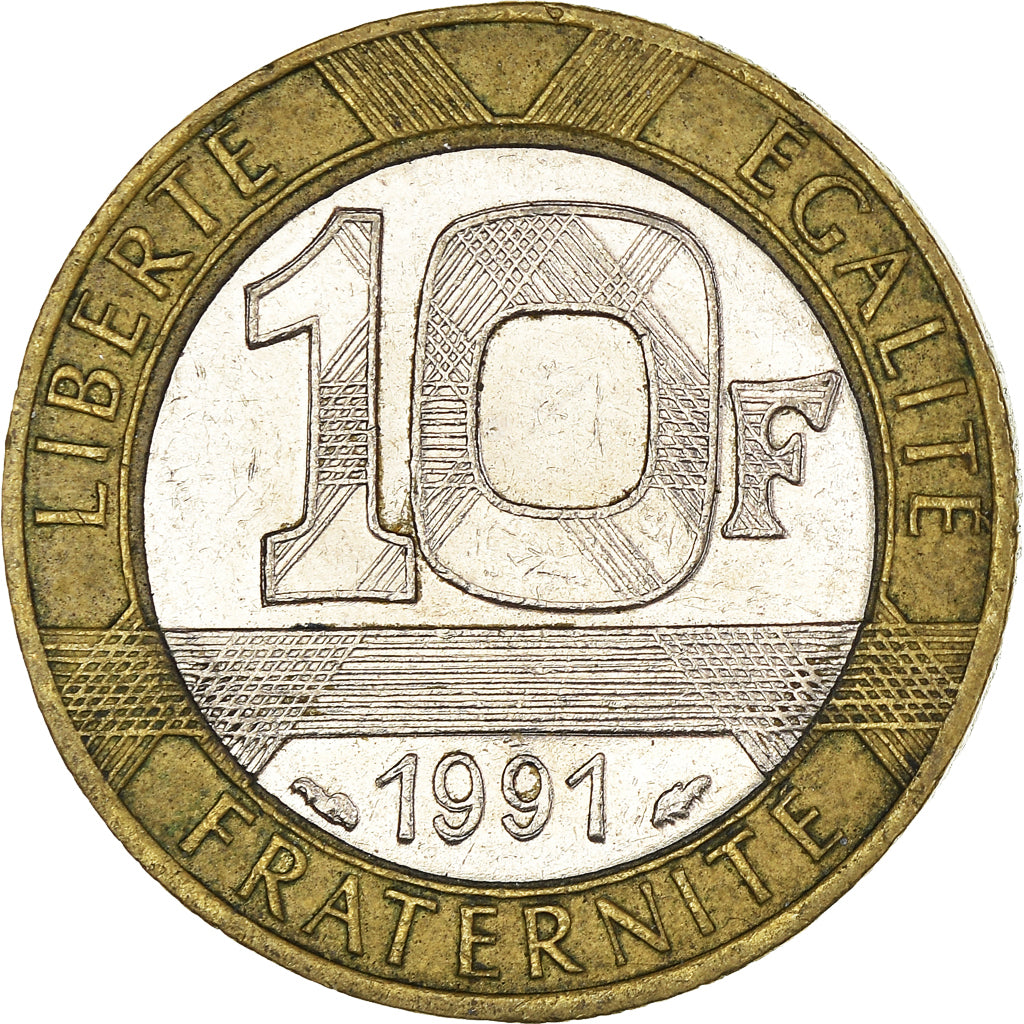 Münze, Frankreich, 10 Francs, 1991