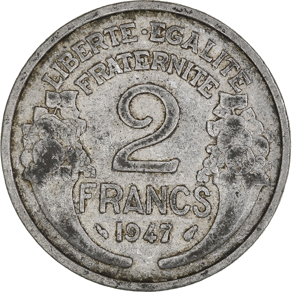 Moneta, Francia, 2 Francs, 1947