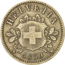 Coin, Switzerland, 10 Rappen, 1850, Strasbourg, VF(20-25), Billon, KM:6