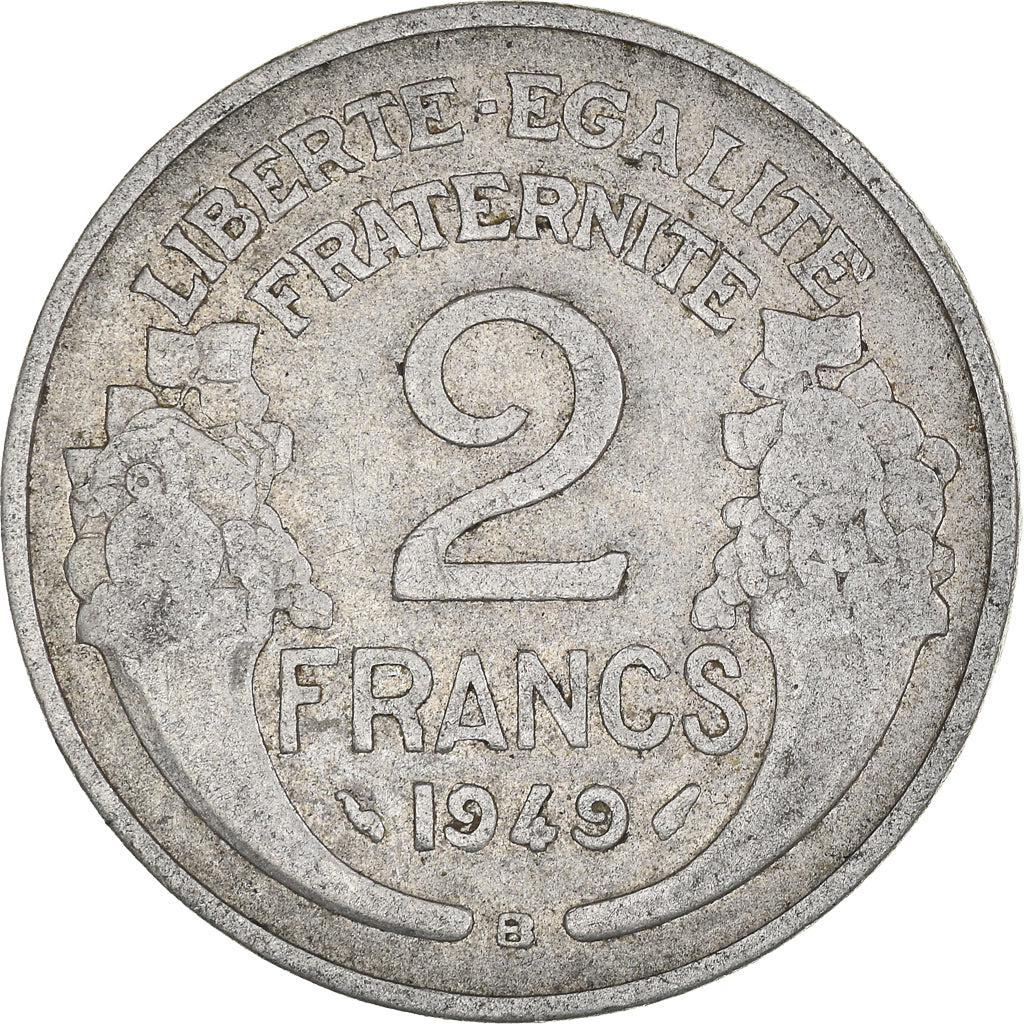 Moneta, Francia, 2 Francs, 1949
