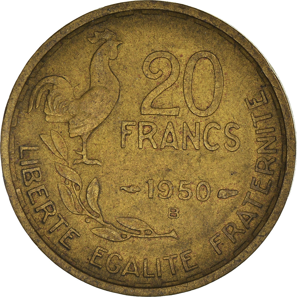 Moneta, Francja, 20 Francs, 1950