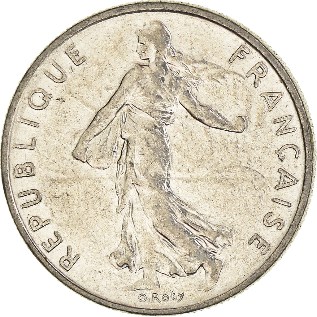Munten, Frankrijk, 1/2 Franc, 1976