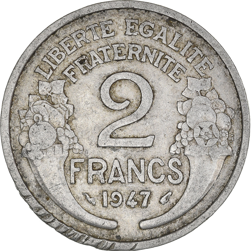 Moneta, Francia, 2 Francs, 1947