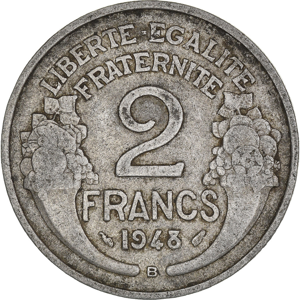Moneta, Francia, 2 Francs, 1948