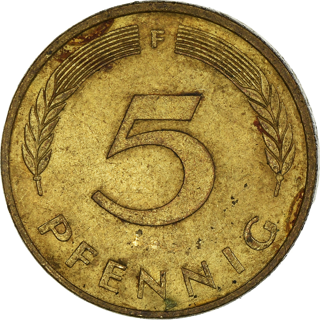 Monnaie, République fédérale allemande, 5 Pfennig, 1980