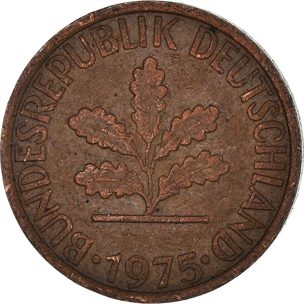 Moneta, Niemcy - RFN, Pfennig, 1975