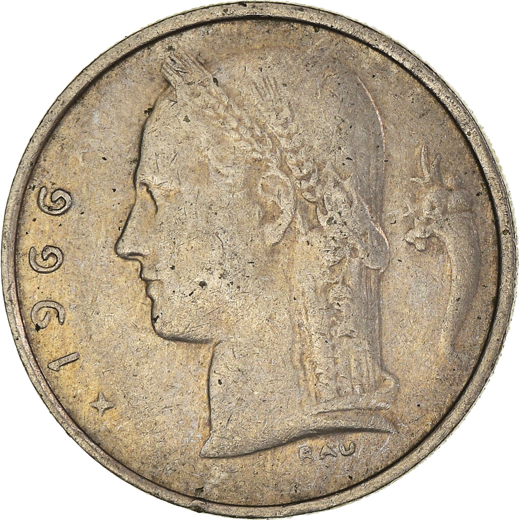 Coin, Belgium, Franc, 1966