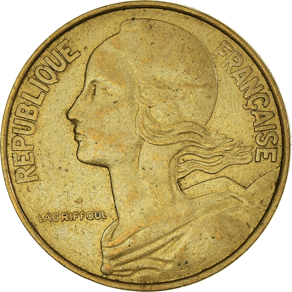 Munten, Frankrijk, 20 Centimes, 1977