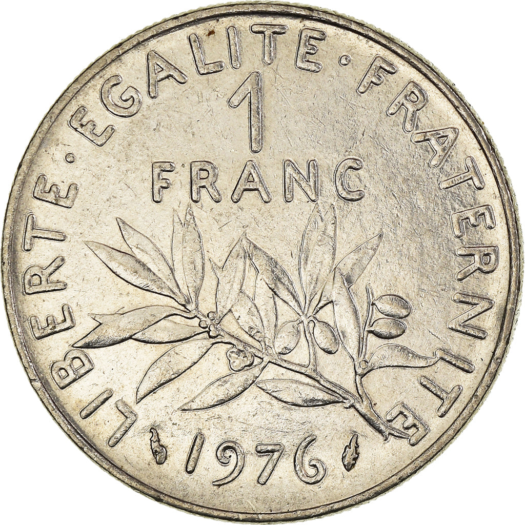 Moneta, Francia, Franc, 1976