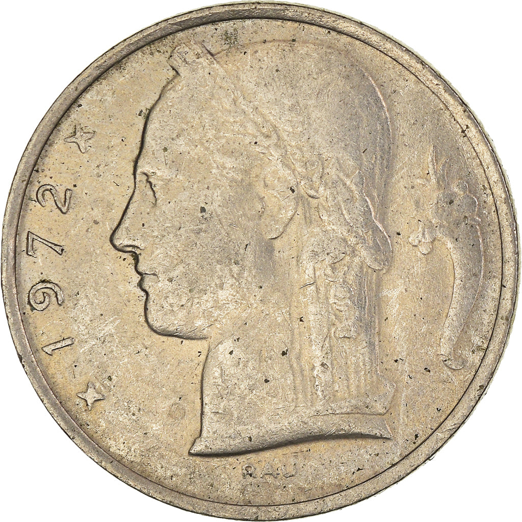 Monnaie, Belgique, 5 Francs, 5 Frank, 1972