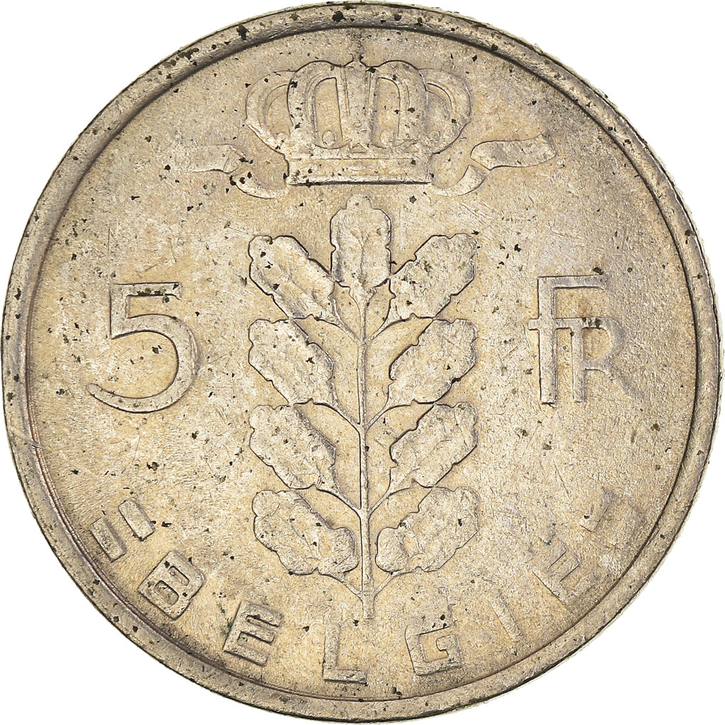Monnaie, Belgique, 5 Francs, 5 Frank, 1972