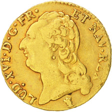 France, Louis XVI, Louis d'or à la tête nue, Louis d'Or, 1786, Limoges, VF(...