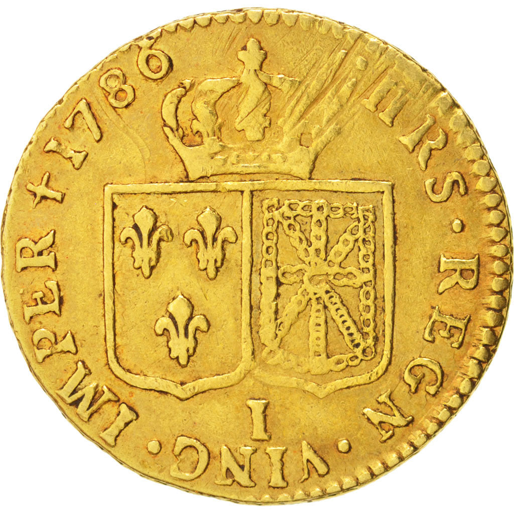 France, Louis XVI, Louis d'or à la tête nue, Louis d'Or, 1786, Limoges, VF(...