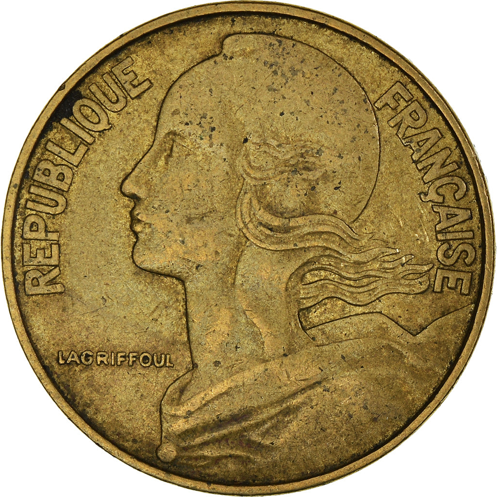 Munten, Frankrijk, 20 Centimes, 1967