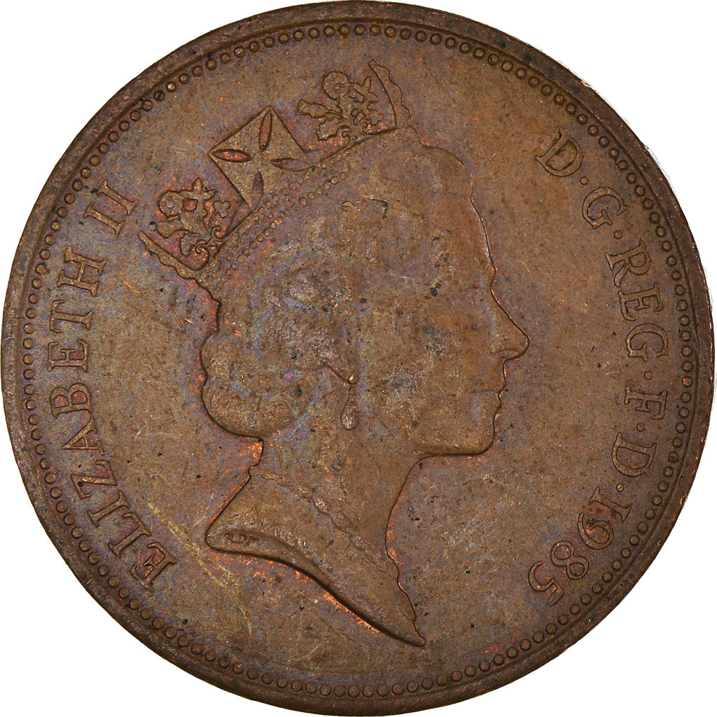 Coin, Great Britain, 2 Pence, 1985