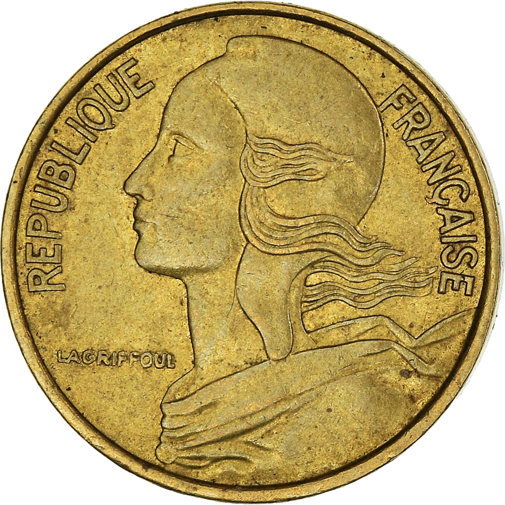 Moeda, França, 5 Centimes, 1975