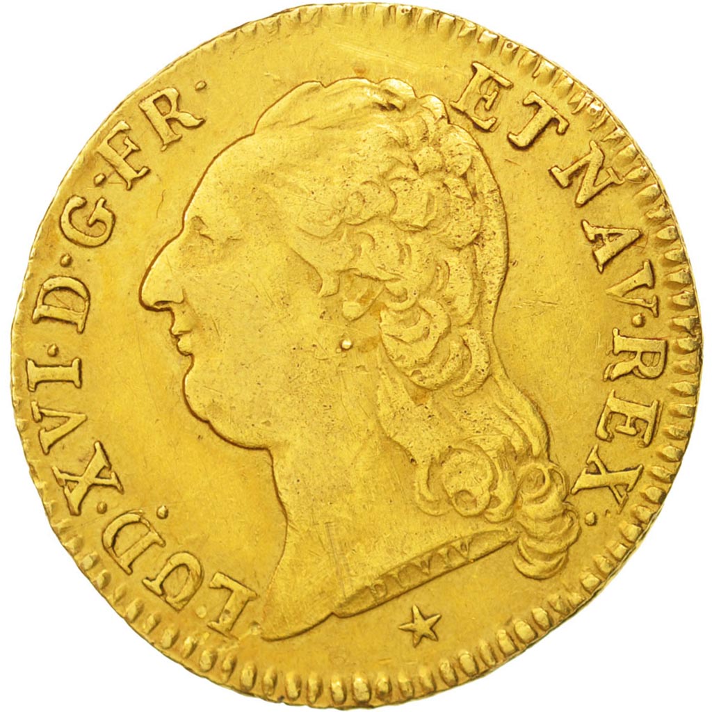 France, Louis XVI, Louis d'or à la tête nue, Louis d'Or, 1786, Lille, TTB,...