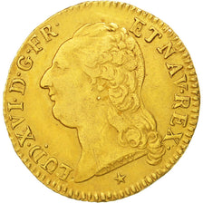France, Louis XVI, Louis d'or à la tête nue, Louis d'Or, 1786, Lille, TTB,...