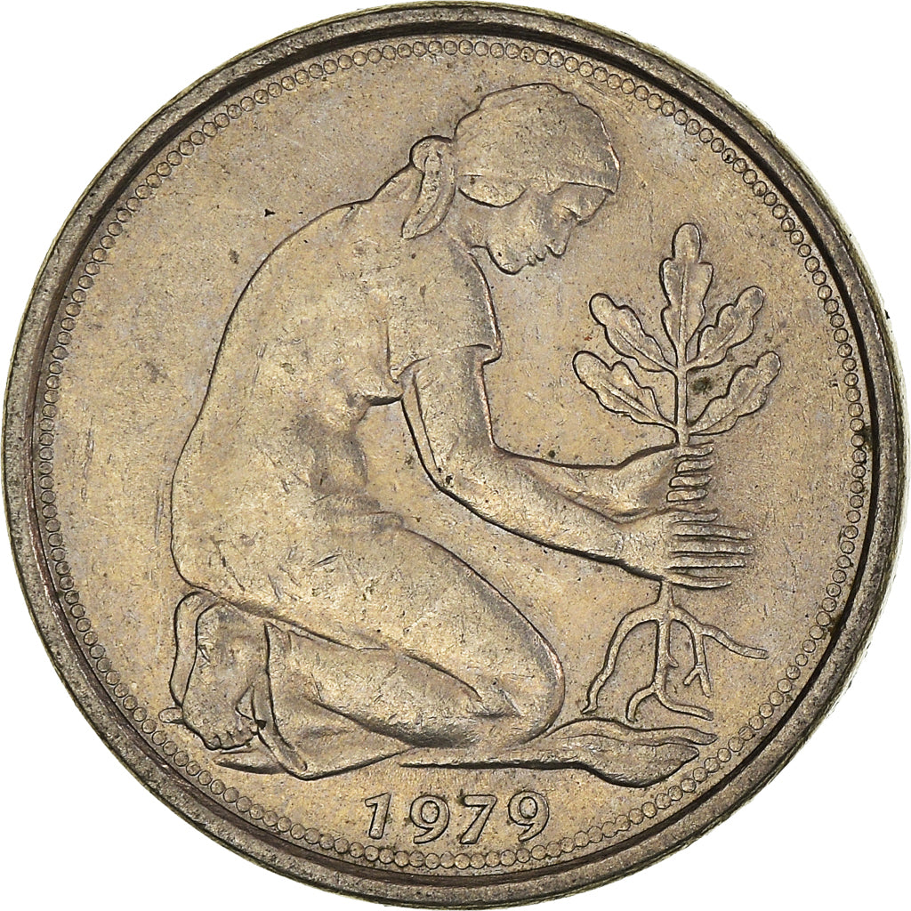 Munten, Federale Duitse Republiek, 50 Pfennig, 1979
