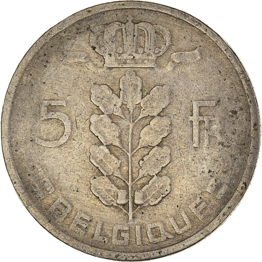 Moneda, Bélgica, 5 Francs, 5 Frank, 1949