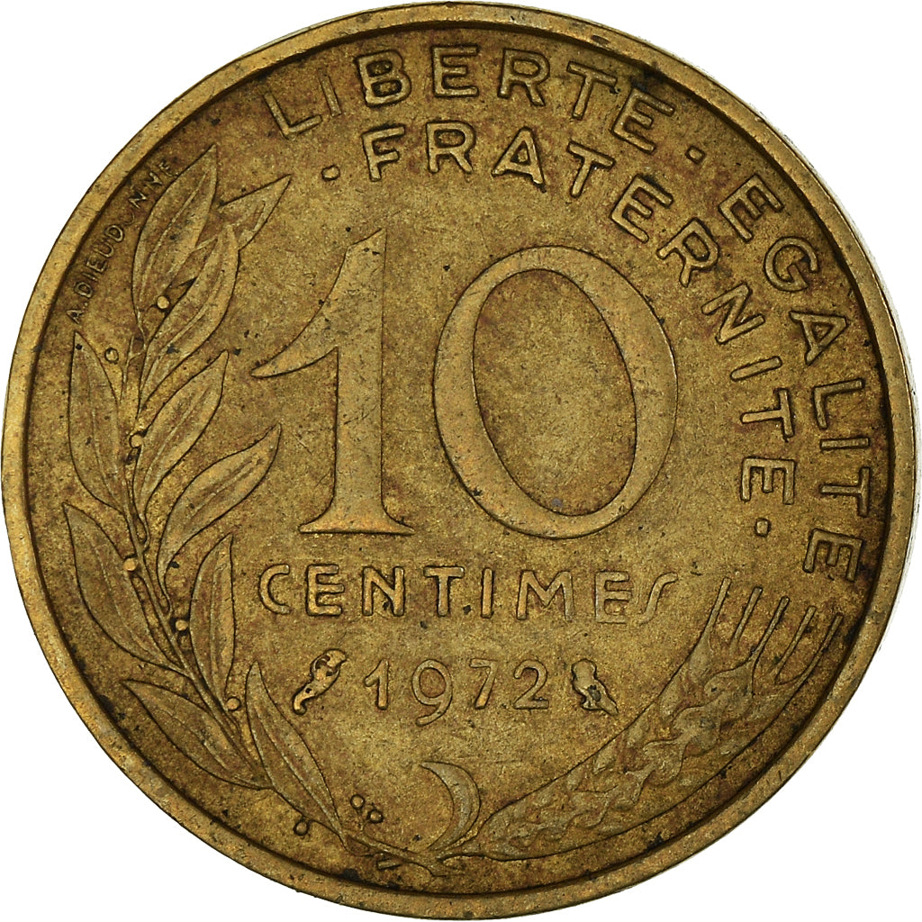 Coin, France, 10 Centimes, 1972