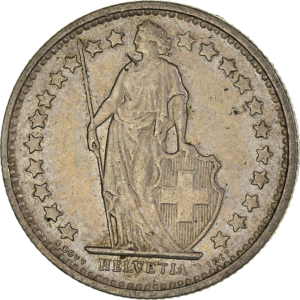 Monnaie, Suisse, 1/2 Franc, 1974