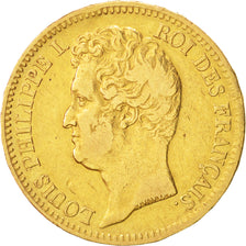 Francia, Louis-Philippe, 20 Francs, 1831, Rouen, MB+, Oro, KM:746.2, Gadoury:...