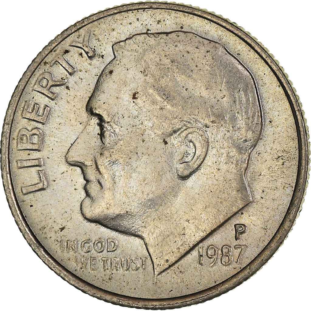 Munten, Verenigde Staten, Dime, 1987