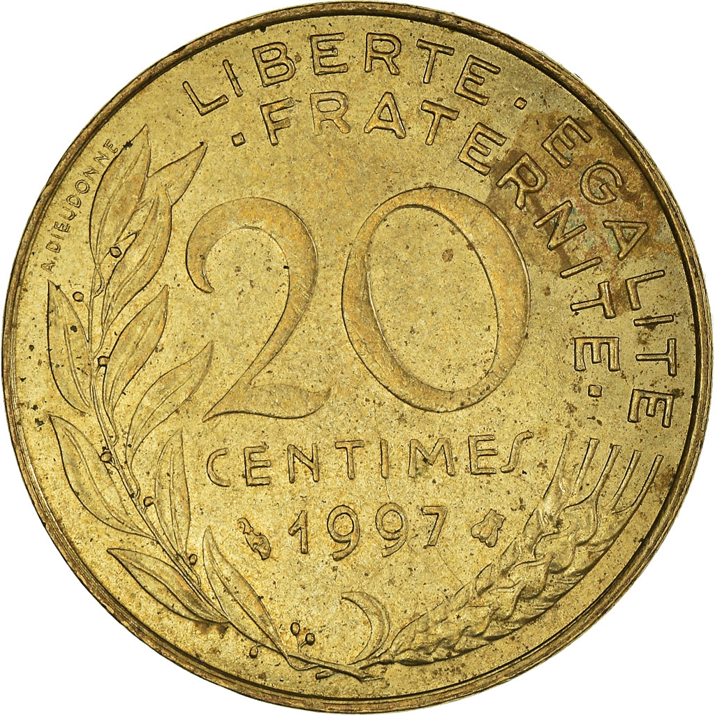 Münze, Frankreich, 20 Centimes, 1997