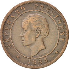 Haiti, 20 Centimes, 1863, EF(40-45), Bronze, KM:41