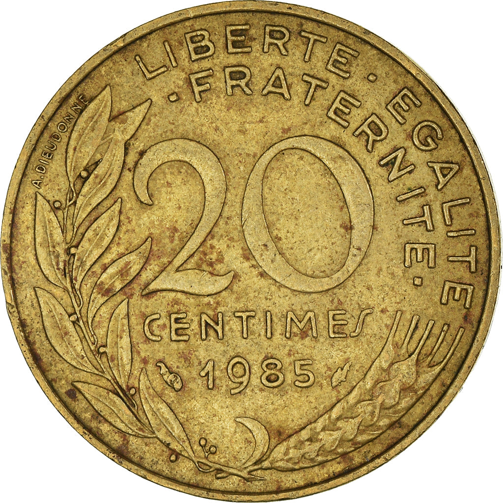 Münze, Frankreich, 20 Centimes, 1985