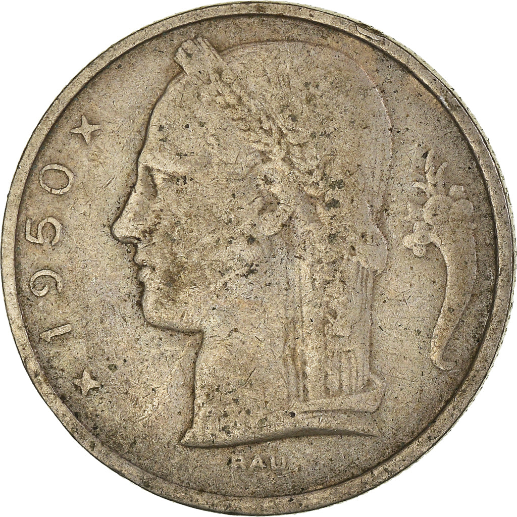 Münze, Belgien, 5 Francs, 5 Frank, 1950