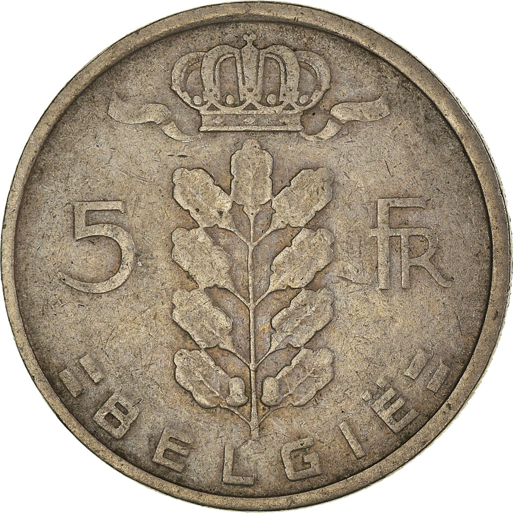 Münze, Belgien, 5 Francs, 5 Frank, 1950