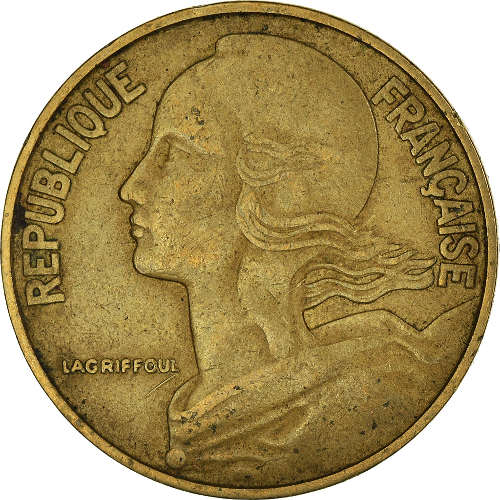 Moeda, França, 20 Centimes, 1963