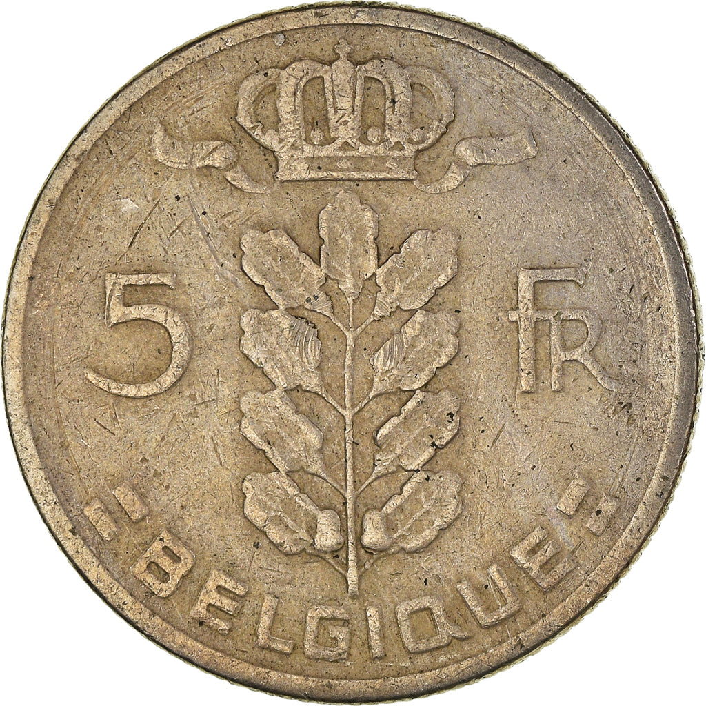 Monnaie, Belgique, 5 Francs, 5 Frank, 1966